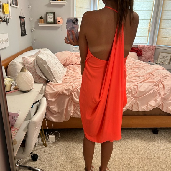 Bright Pink Flowy Dress - Picture 7 of 7